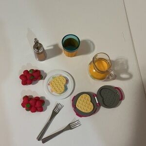 American Girl Doll Waffle Set